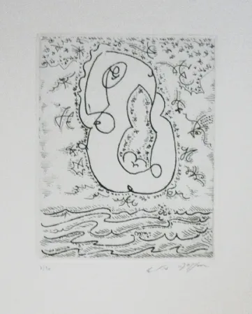 Etching And Aquatint Masson - L'amour sur les flots