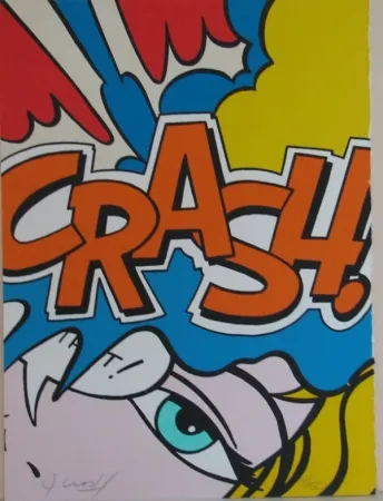 Lithograph Matos - Crash Orange