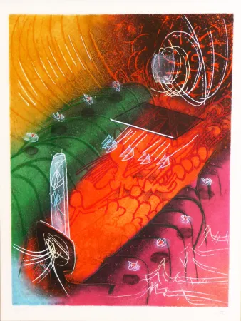 Etching And Aquatint Matta - Saison en Enfer – Attire le gai Venin