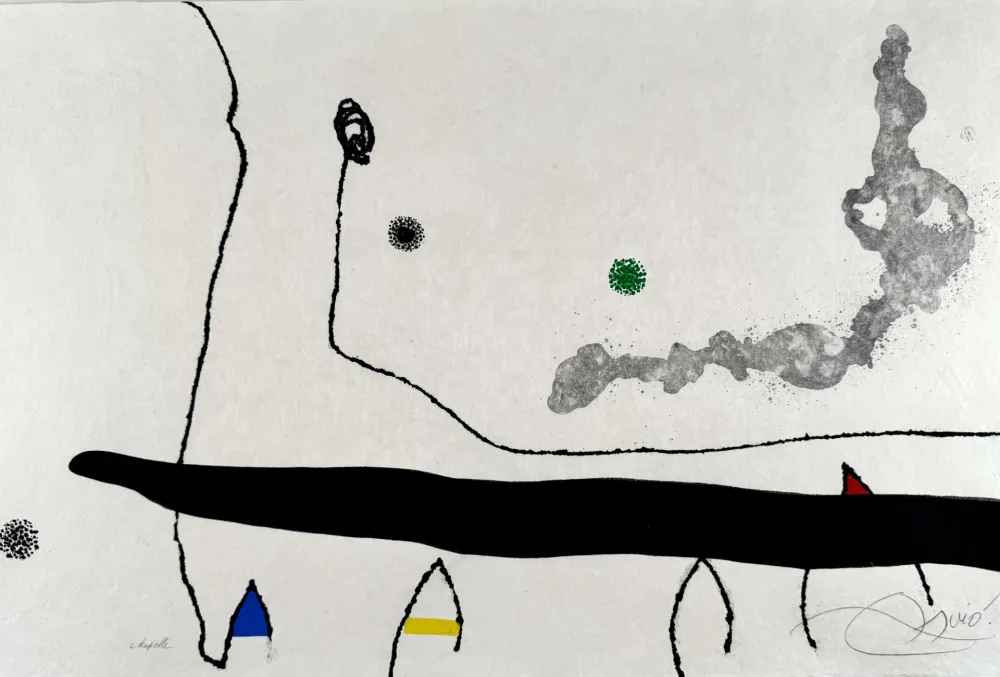 Etching And Aquatint Miró - Le marteau sans maître (planche XXIII) 
