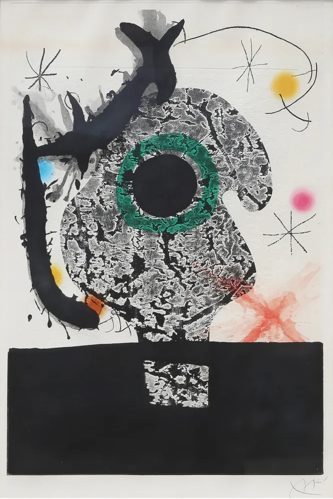 Etching Miró - Polypheme