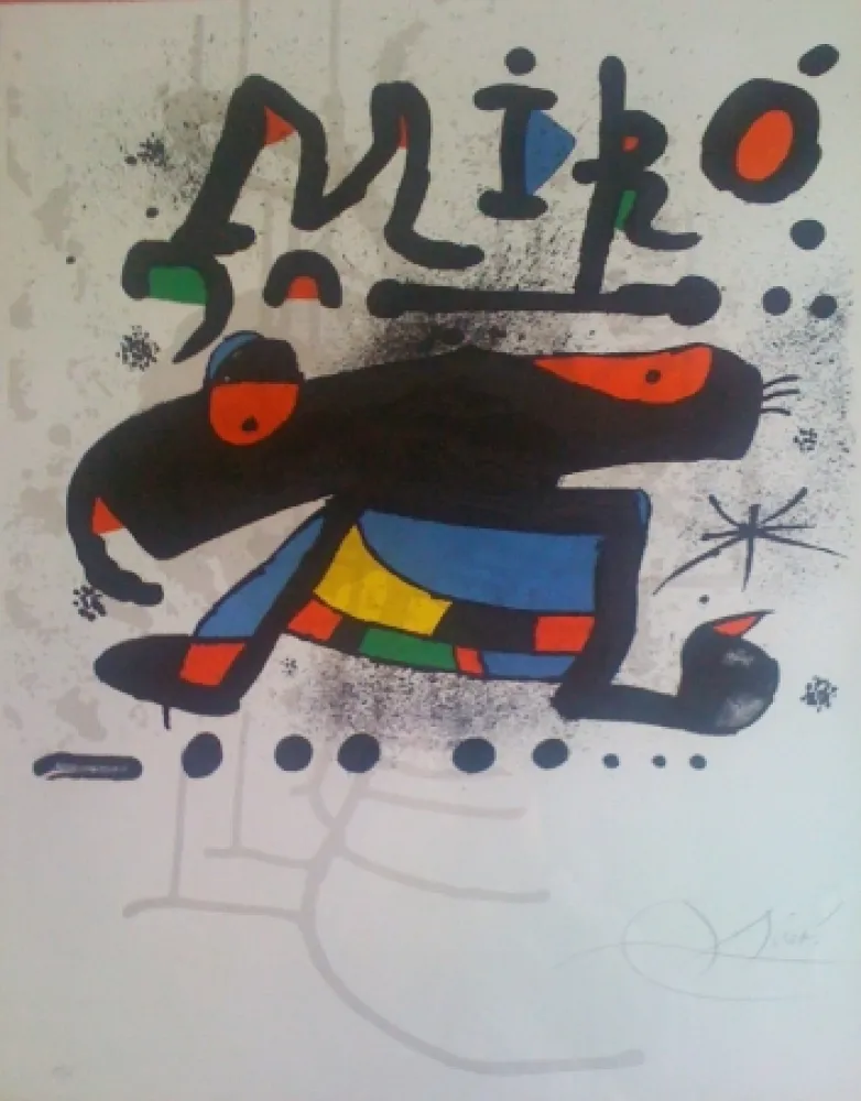 Lithograph Miró - Sans titre