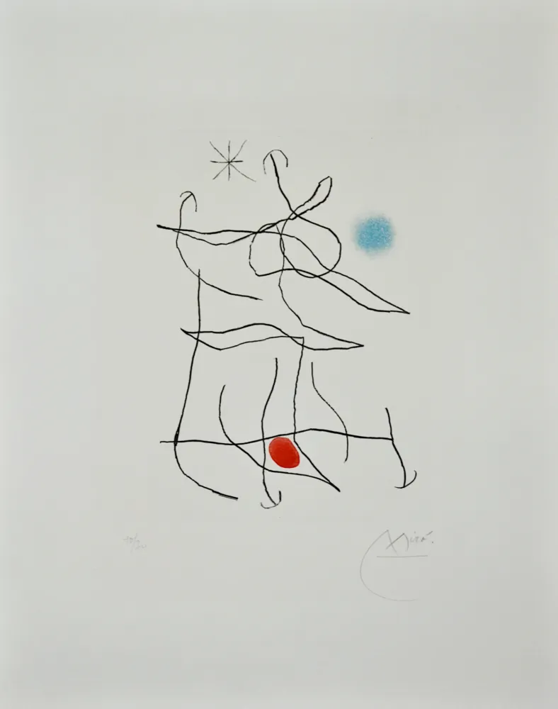 Etching And Aquatint Miró - Sonatine I