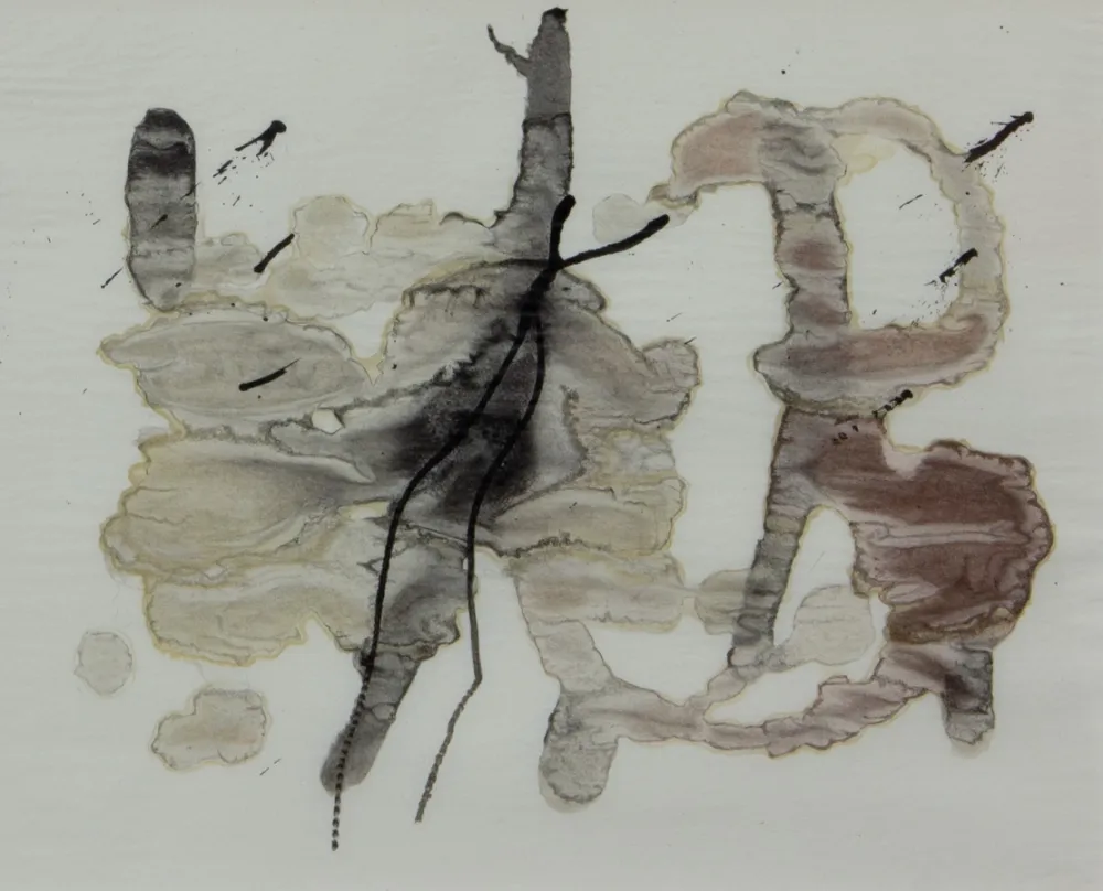 Lithograph Miró - TRACE SUR L'EAU