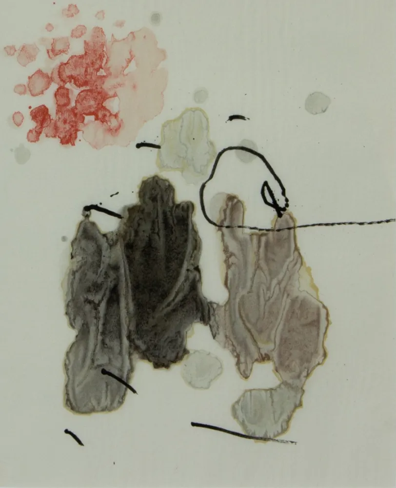 Lithograph Miró - TRACE SUR L'EAU