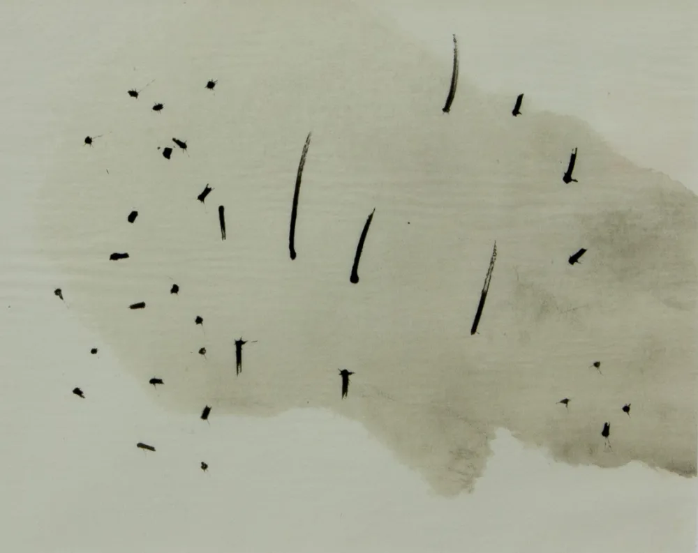 Lithograph Miró - TRACE SUR L'EAU