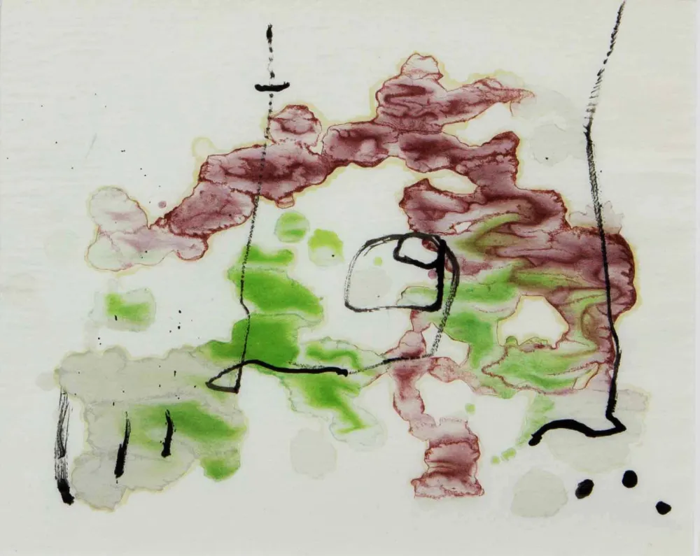 Lithograph Miró - TRACE SUR L'EAU