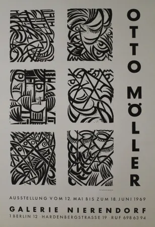 Woodcut Möller - Sechs Original-Holzschnitten zu Dostojewskij:  