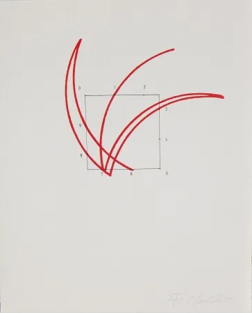 Lithograph Morellet - SYSTEMES, HASARD ET TELEPHONE