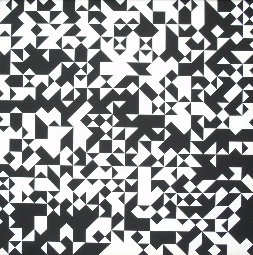 Screenprint Morellet - Tavola 7