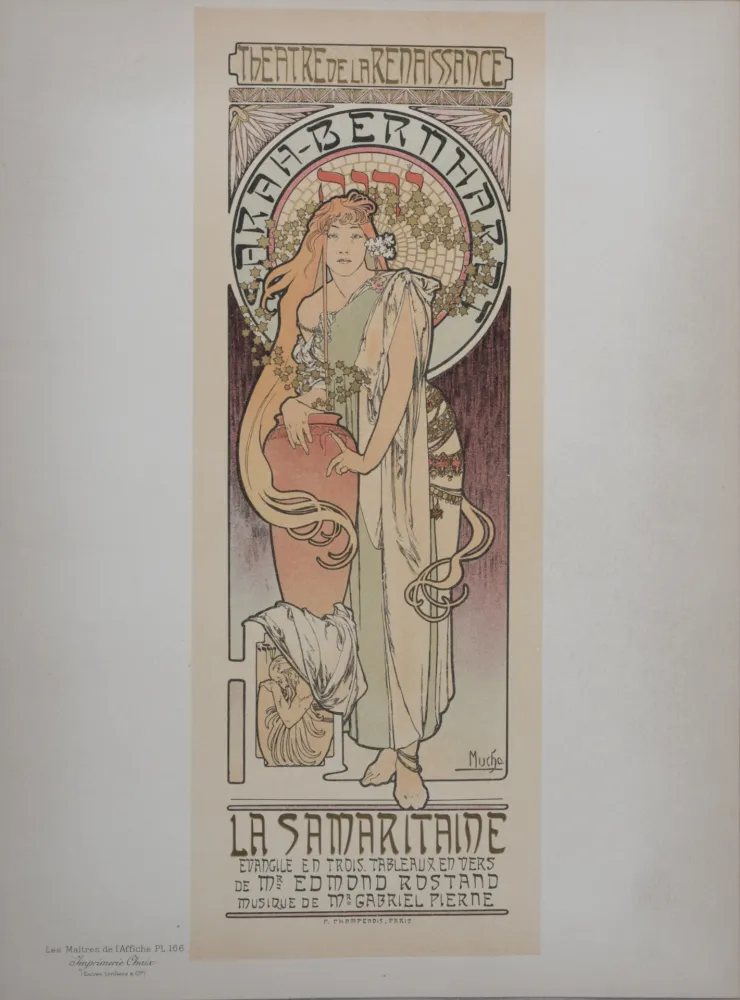 Lithograph Mucha - La Samaritaine (Sarah Bernhardt), Les Maitres de L’Affiche, 1899