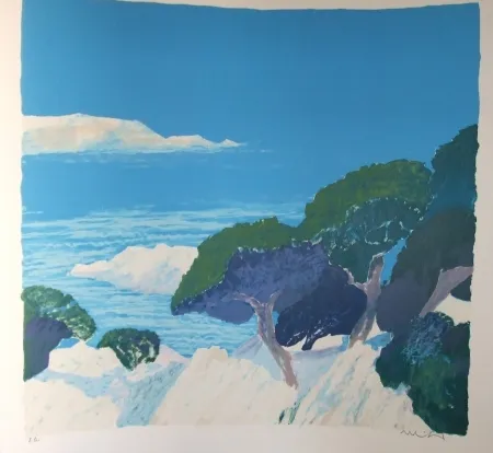 Lithograph Muhl - Les iles de Lerens.