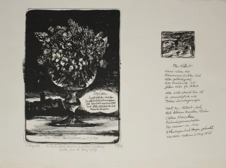 Lithograph Müller - Das Leben / Für Albert