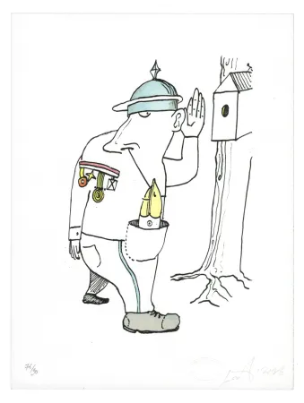 Lithograph Nørgard - Médaille