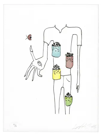 Lithograph Nørgard - Poche à bonbon