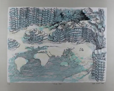 Lithograph Oiwa - North Pole