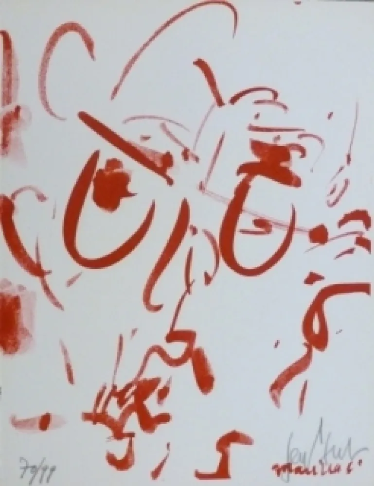 Lithograph Paul  - François Mauriac