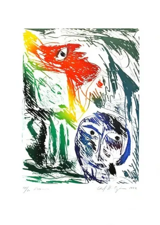 Etching Pedersen - L'adoration