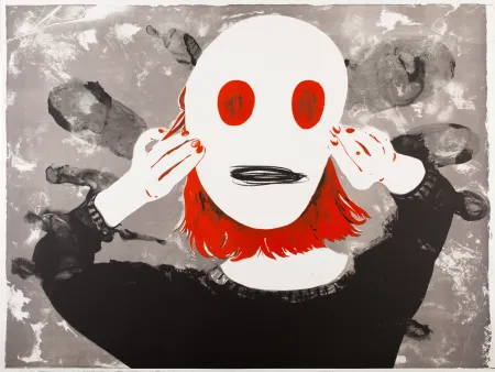 Lithograph Pétrovitch - Masque