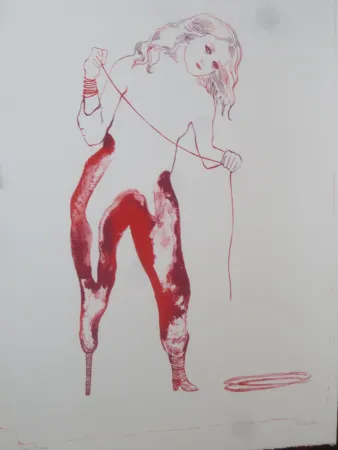 Lithograph Pétrovitch - Sur un pied