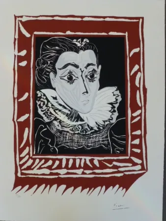 Lithograph Picasso (After) - La femme à la fraise 