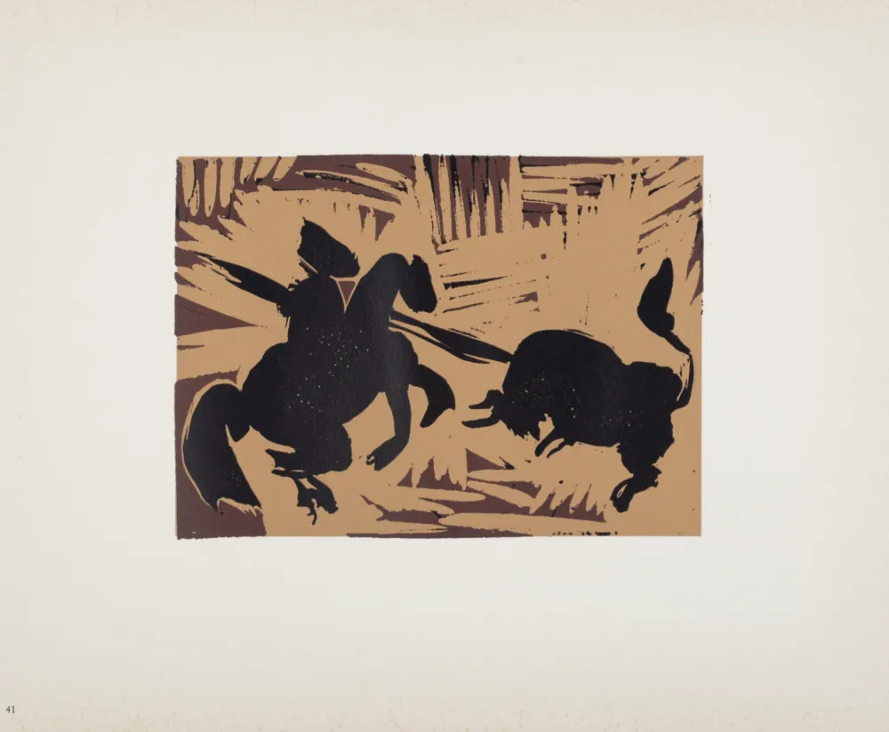 Linocut Picasso (After) - Pique, 1962