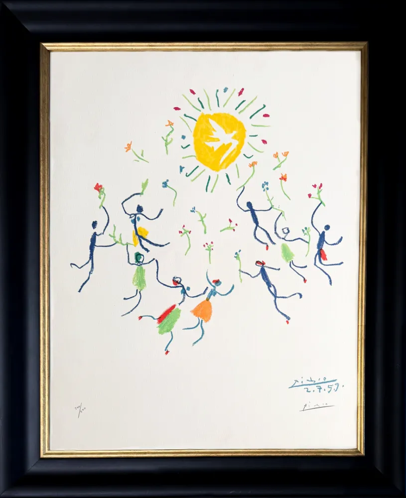 Lithograph Picasso - La Ronde de l'amitié
