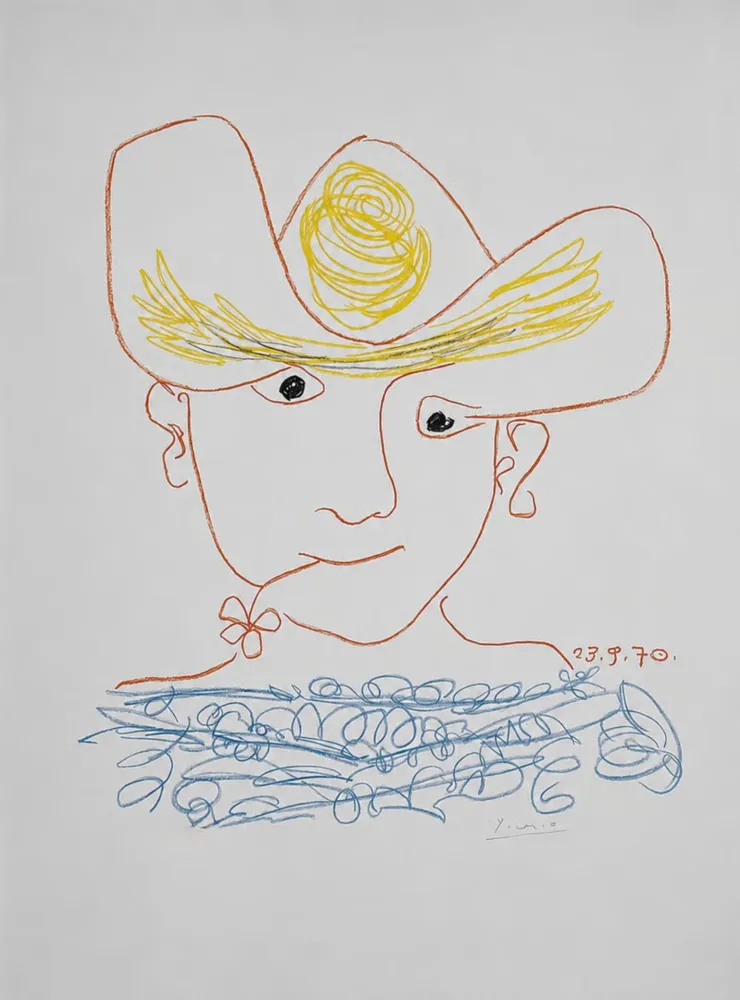 Lithograph Picasso - Young Spanish Peasant
