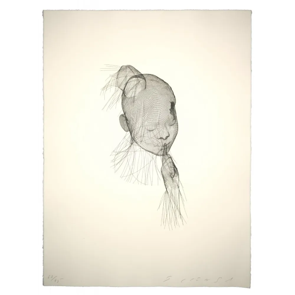 Engraving Plensa - Sin titulo