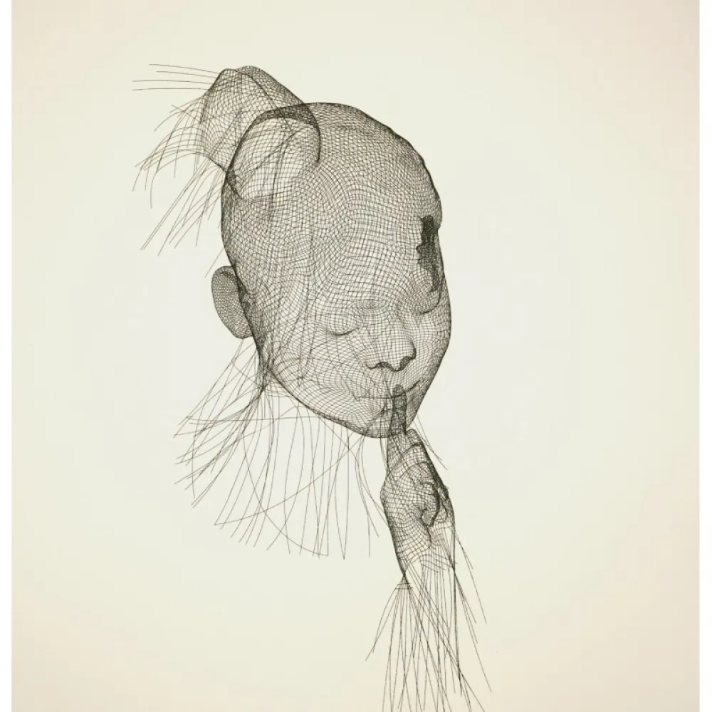 Engraving Plensa - Untitled