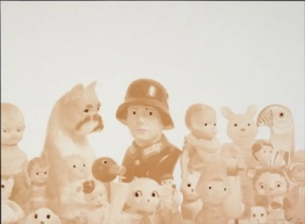 Lithograph Porter - Sin título con nazi