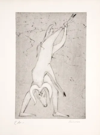 Engraving Prinner - Le livre des morts Égyptiens, 1948.