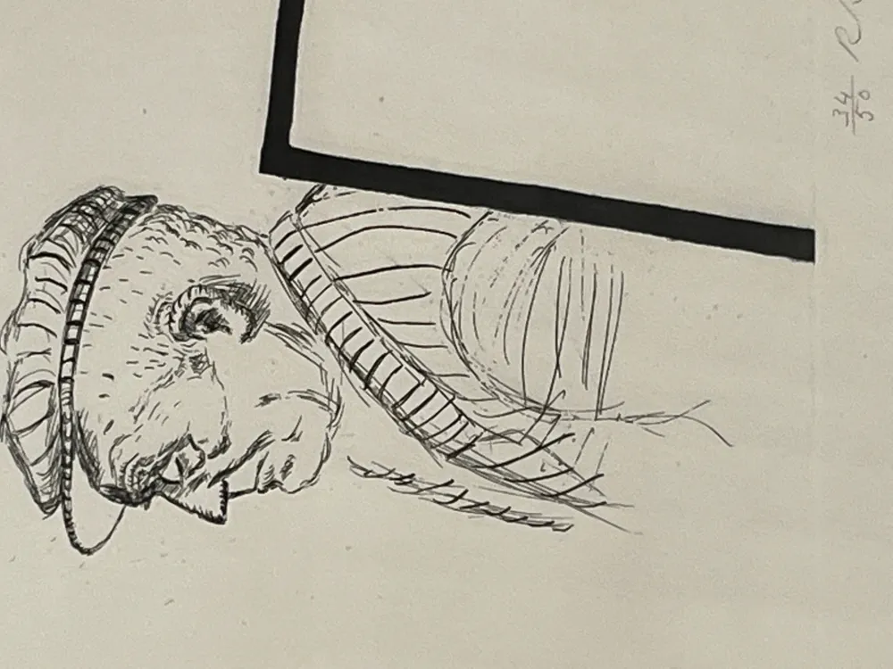 Etching Raveel - Vader