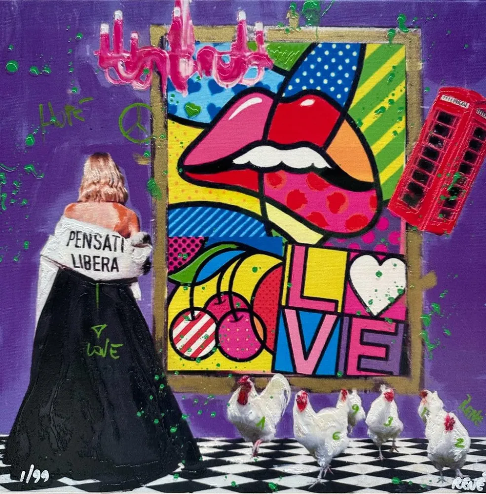 Screenprint Renè - A free parade