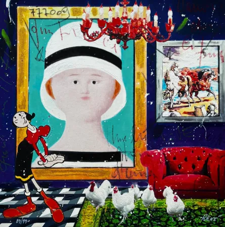 Screenprint Renè - A penny for your thoughts