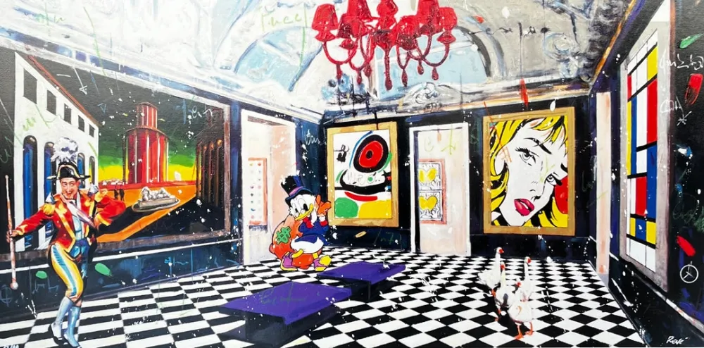 Screenprint Renè - Duck's parade