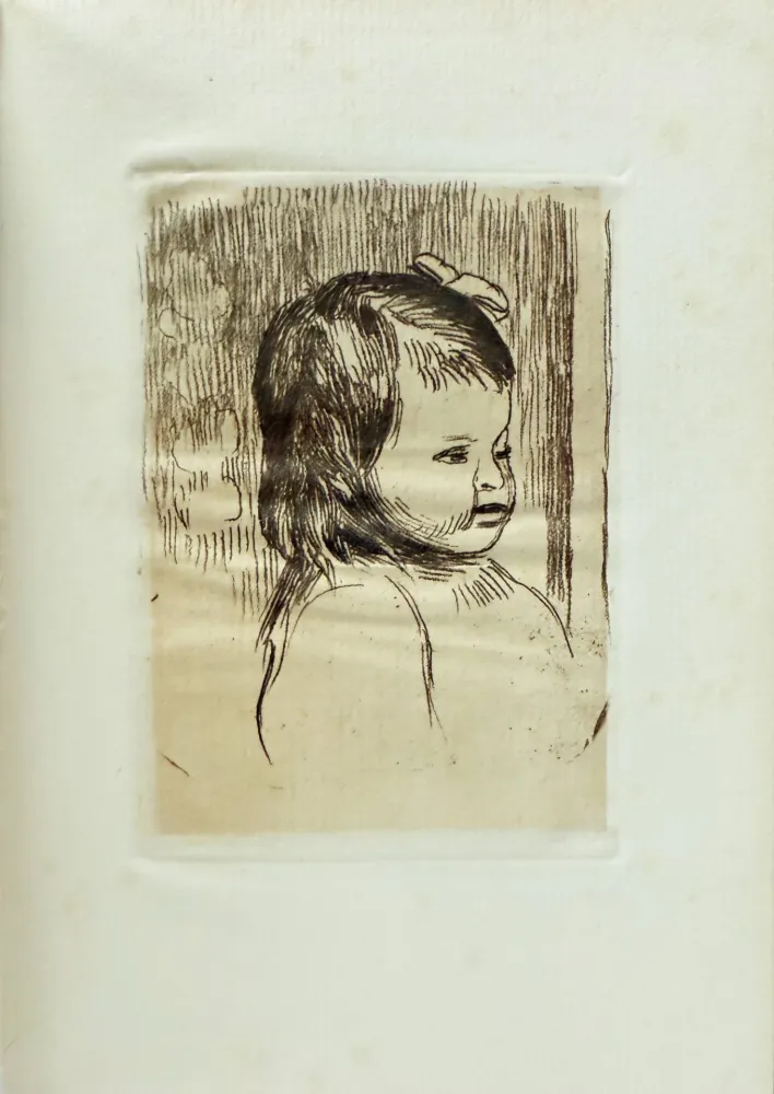 Lithograph Renoir - Buste d'enfant, tourné à droite (Claude Renoir)