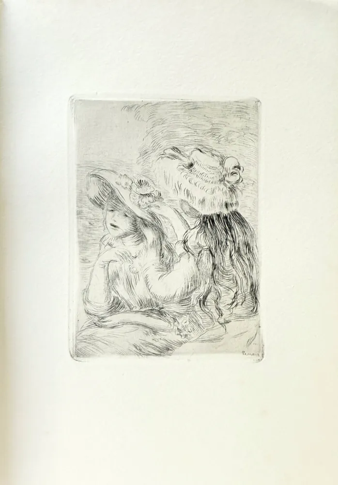 Lithograph Renoir - Le Chapeau Épinglé