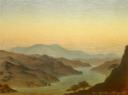 Lithograph Rodrigo - E come arivi grandi si convenne ver lo fiumerea