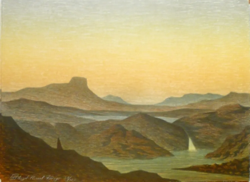 Lithograph Rodrigo - E come la mia faccia si distese