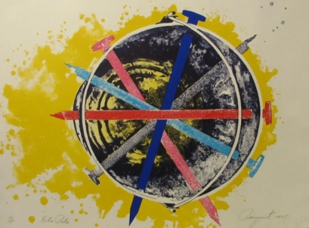 Screenprint Rosenquist - Echo Pale