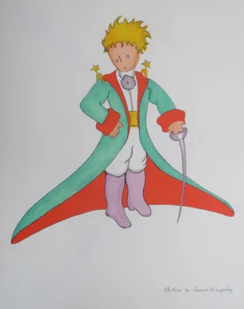 Lithograph Saint-Exupéry - Le grand manteau