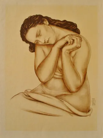 Etching Sauer - Modèle à la tête penchée