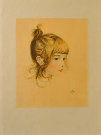 Etching Sauer - Portrait de jeune fille