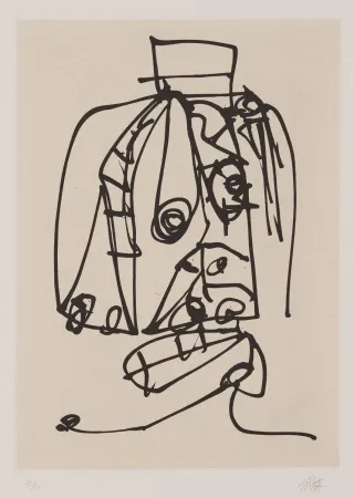 Etching And Aquatint Saura - Frauen portrait mit Hut 3