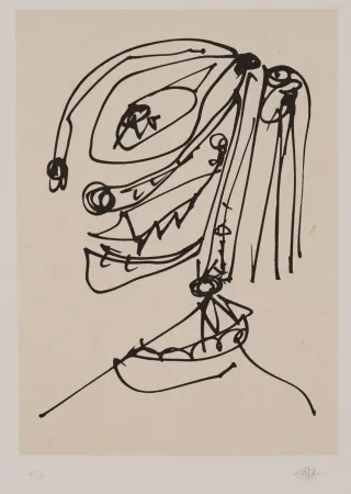 Etching And Aquatint Saura - Frauen portrait mit Hut 4