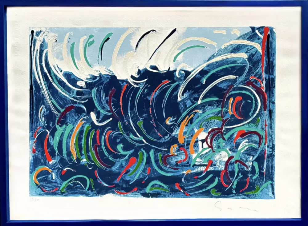 Screenprint Schifano - Onde (Waves)