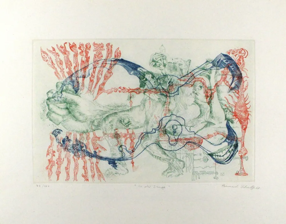 Etching Schultze - In der Zange