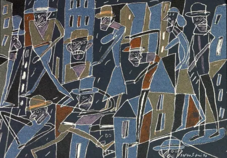 Lithograph Segui - Le froid bleu des contre nuits 2