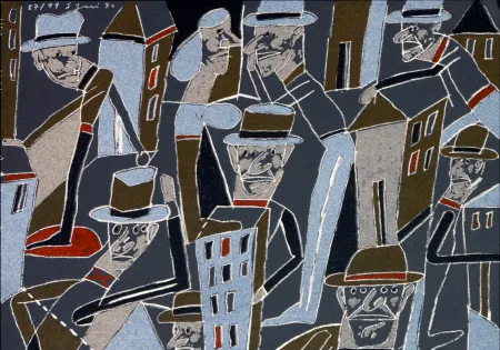 Lithograph Segui - Le froid bleu des contre nuits 5